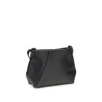 MM6 Black Calf Leather Bos Taurus Shoulder Bag