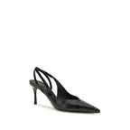 Ferragamo Black Calf Leather Bos Taurus Pumps