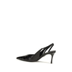 Ferragamo Black Calf Leather Bos Taurus Pumps