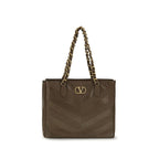 Valentino Garavani Brown Lamb Ovis Aries Shoulder Bag