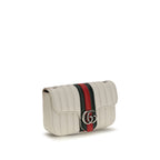 Gucci White Lamb Ovis Aries Shoulder Bag