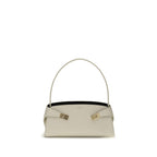 Ferragamo Beige Calf Leather Bos Taurus Shoulder Bag