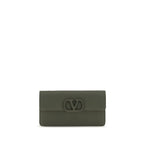 Valentino Garavani Bicolor Calf Leather Bos Taurus Wallet