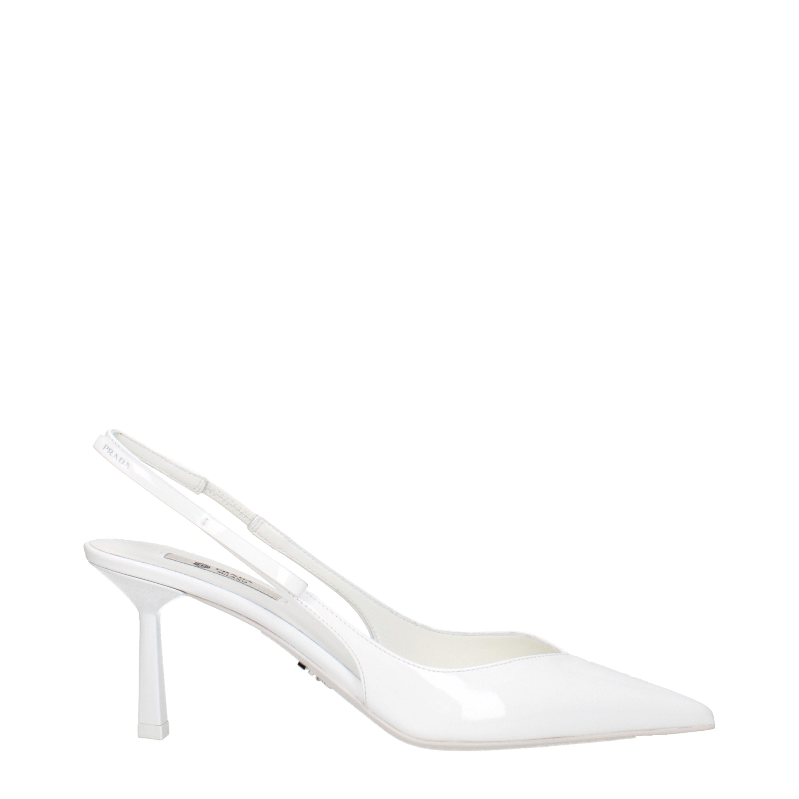 Prada White Leather High Heel Pumps – Zeiniez
