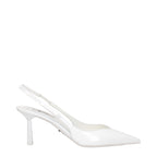 Prada White Leather High Heel Pumps