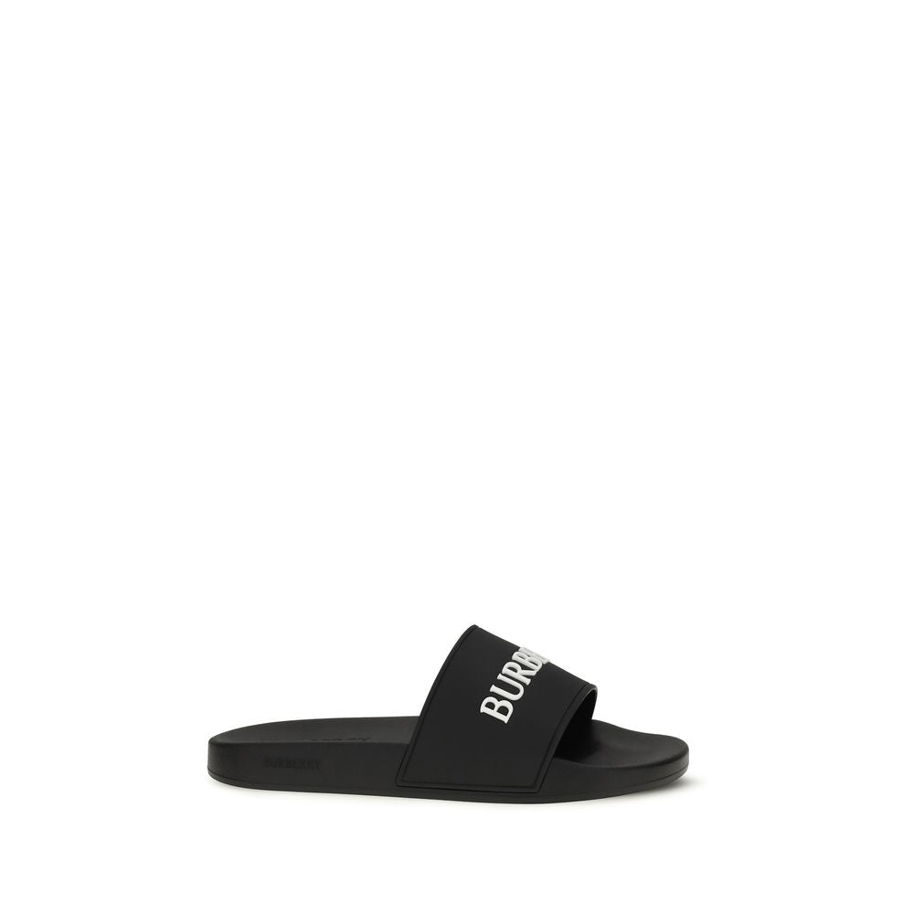 Burberry Black Rubber Sandals