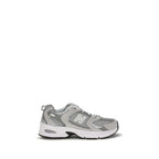 New Balance Gray Polyamide Athletic Sneakers