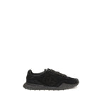 Dolce & Gabbana Black Calf Leather Bos Taurus Athletic Sneakers