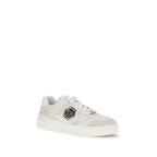 Philipp Plein White Polyester Low Top Sneakers