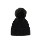 Moncler Black Wool Oves Aries Beanie