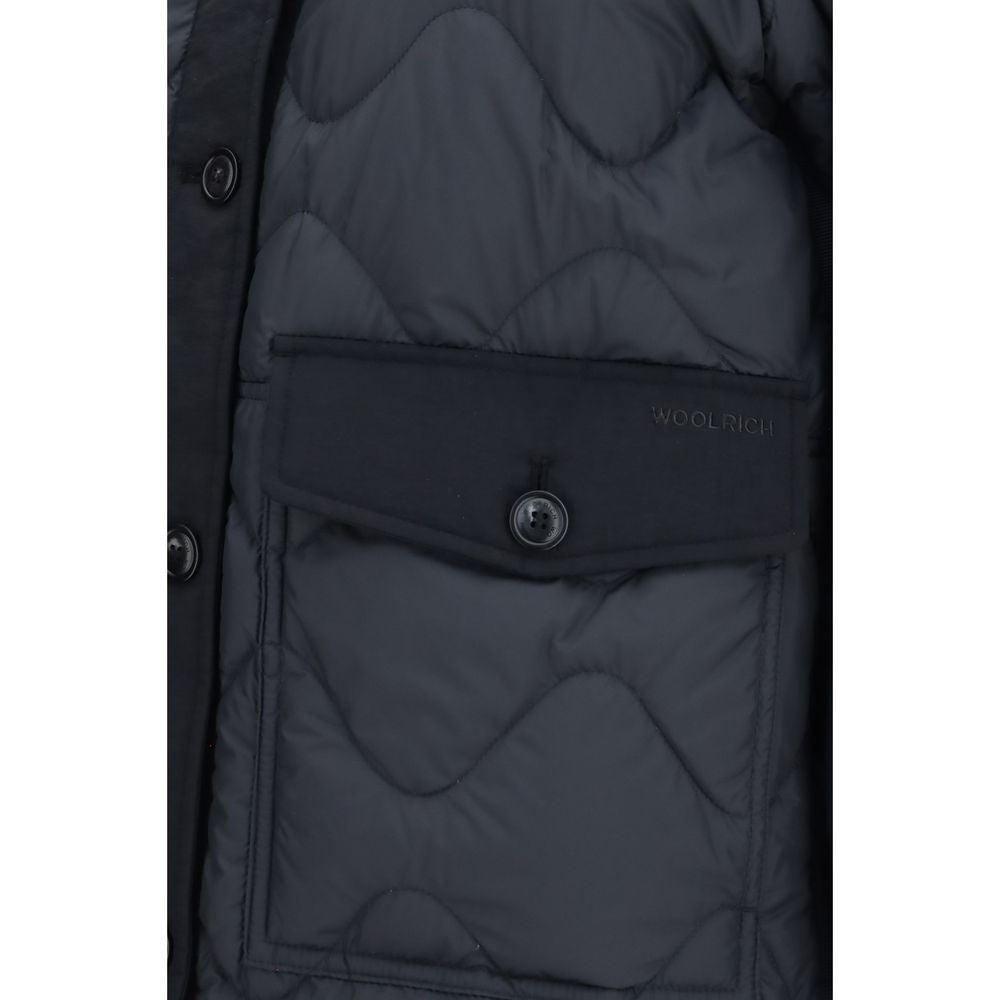 Woolrich Gray Polyester Shell Jacket