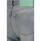 Haikure Blue Cotton Straight-Leg Jeans
