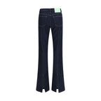 Haikure Blue Cotton Flared Jeans