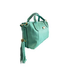 Baldinini Trend Turquoise Cowhide Handbag