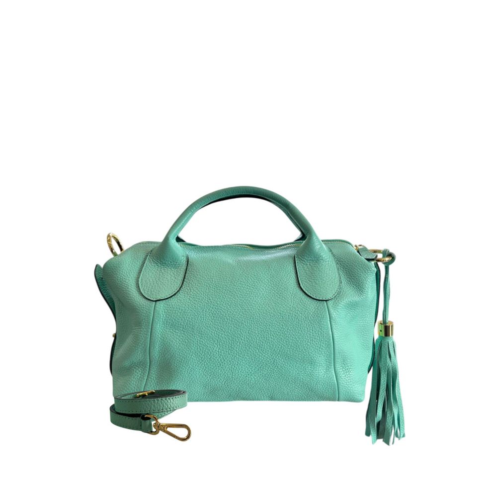 Baldinini Trend Turquoise Cowhide Handbag
