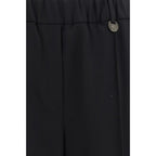 Burberry Black Wool Oves Aries Joggers (Workout Pants)
