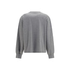 Ganni Gray Cotton Sweatshirt