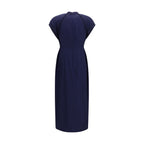 Alessandra Rich Blue Silk Casual Dress