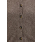 Loulou De Saison Brown Wool Oves Aries Cardigan
