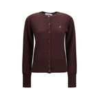 Vivienne Westwood Purple Wool Oves Aries Cardigan