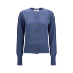 Vivienne Westwood Blue Wool Oves Aries Cardigan