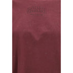 Ganni Bordeaux Cotton Sweatshirt