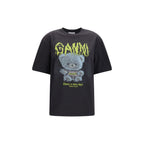 Ganni Gray Cotton Sweatshirt