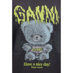 Ganni Gray Cotton Sweatshirt