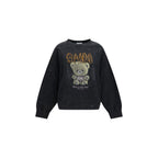 Ganni Gray Cotton Sweatshirt