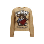 Ganni Beige Polyamide Sweatshirt