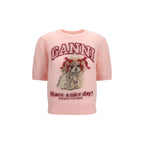 Ganni Multicolor Alpaca Vicugna Pacos T-Shirt