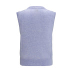 Ganni Blue Alpaca Vicugna Pacos Sweatshirt