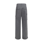Ganni Gray Cotton Cargo Pants
