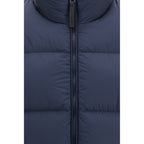 Woolrich Blue Goose Down Full-Length Jacket