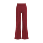 Avenue Montaigne Bordeaux Viscose Casual Pants