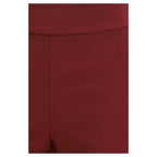 Avenue Montaigne Bordeaux Viscose Casual Pants
