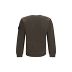 Stone Island Brown Cotton Sweatshirt