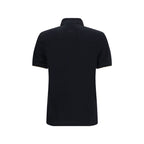 Brunello Cucinelli Black Cotton Polo Shirt