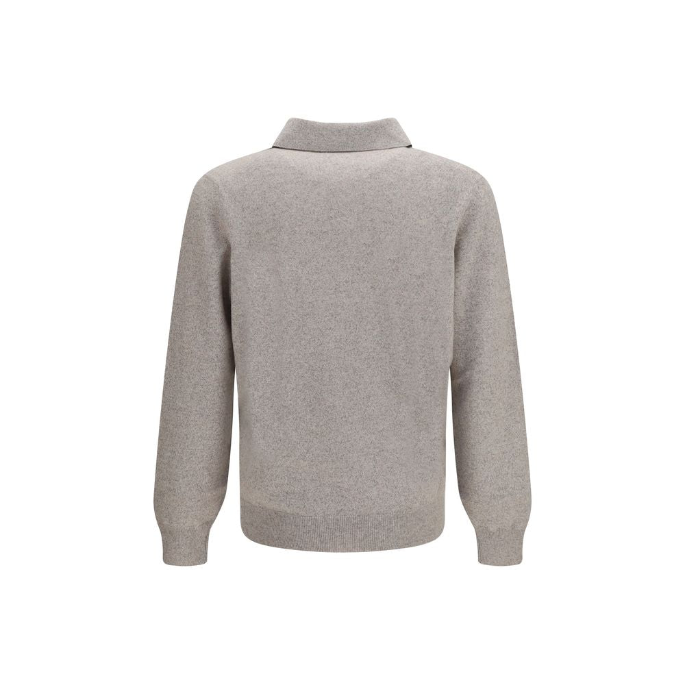Brunello Cucinelli Gray Cashmere Sweatshirt