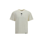 Palm Angels Beige Cotton T-Shirt