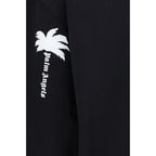Palm Angels Black Cotton Sweatshirt