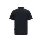 Palm Angels Black Cotton Polo Shirt