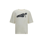 Palm Angels White Cotton T-Shirt