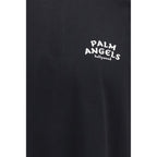 Palm Angels Black Cotton T-Shirt