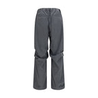 LAMINAR Gray Polyester Casual Pants
