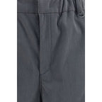 LAMINAR Gray Polyester Casual Pants