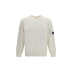 C.P. Company White Wool Oves Aries Sweatshirt