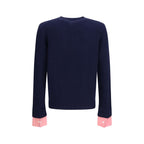 Prada Blue Wool Oves Aries Sweatshirt