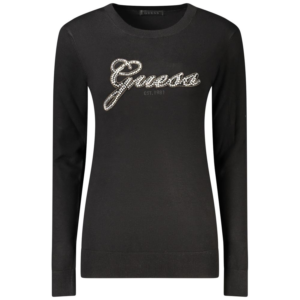 Guess Jeans Black Viscose Sweatshirt
