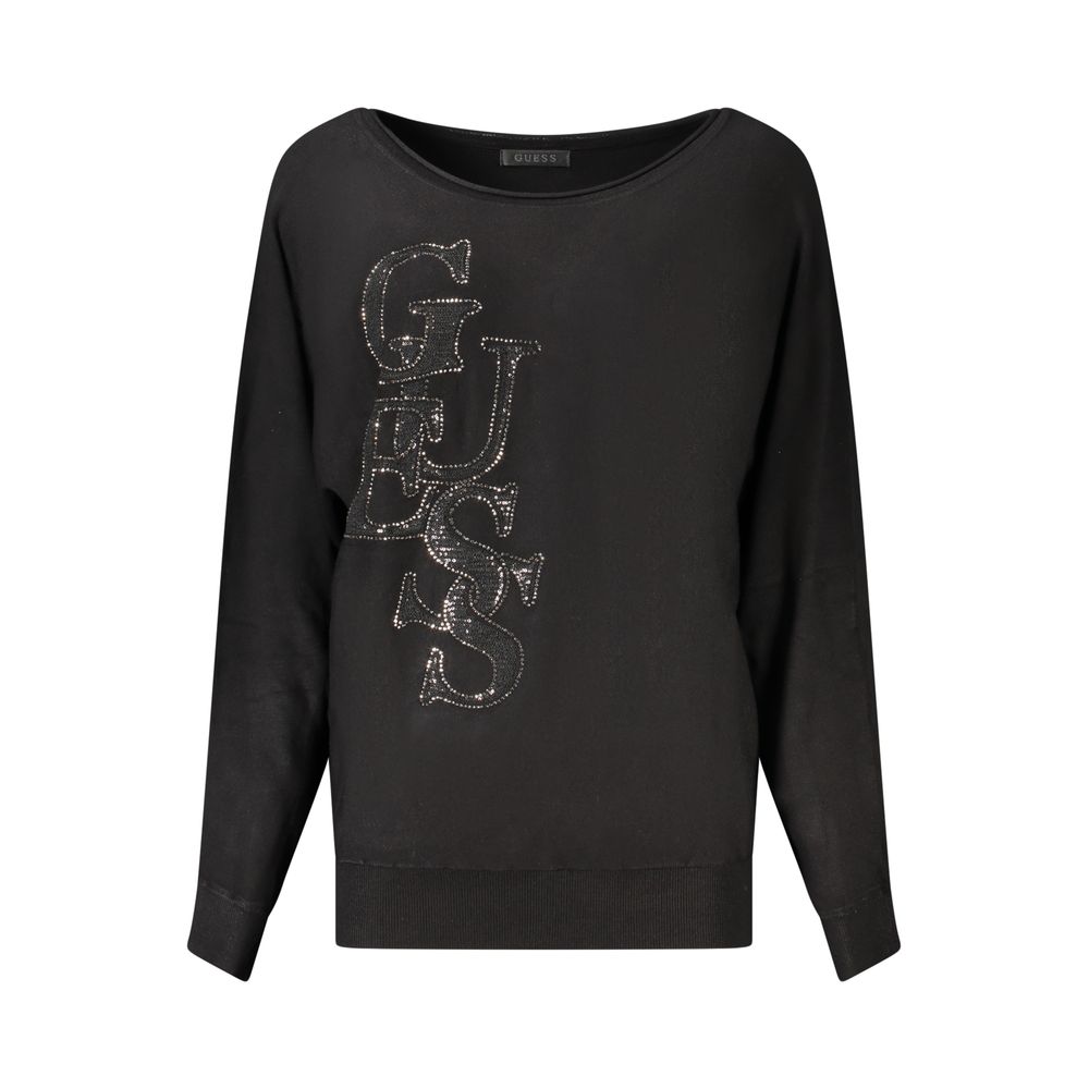 Guess Jeans Black Viscose Sweatshirt